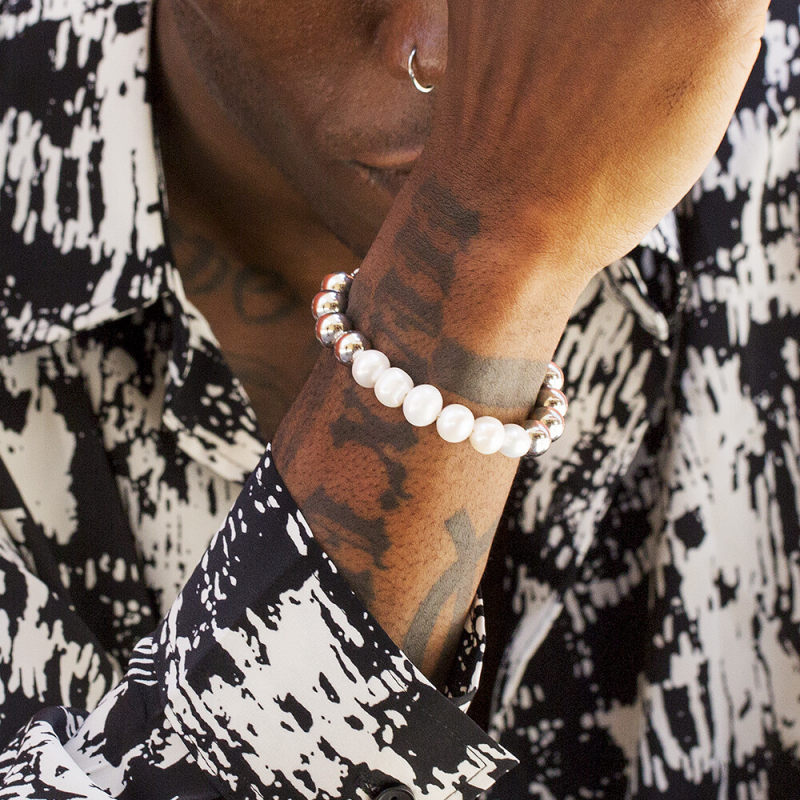 10mm Freshwater Pearl Beaded Bracelet