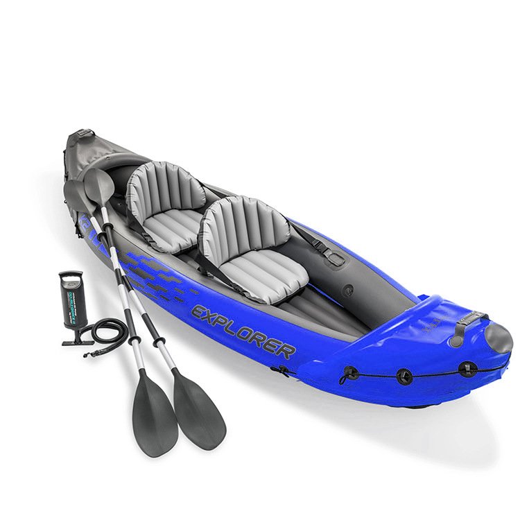 Inflatable boat 2 people sports explorer kayak