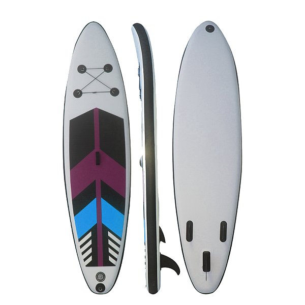 Inflatable ultra-light surfboard standing dinghy