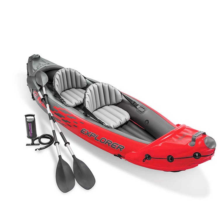 Inflatable boat 2 people sports explorer kayak