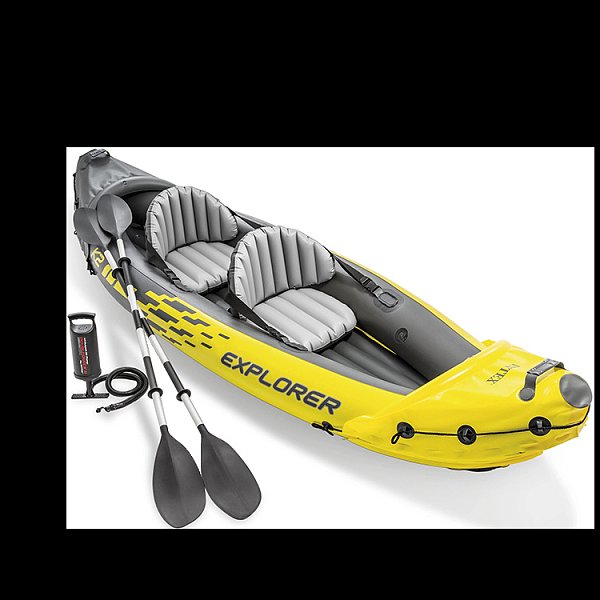 Inflatable boat 2 people sports explorer kayak