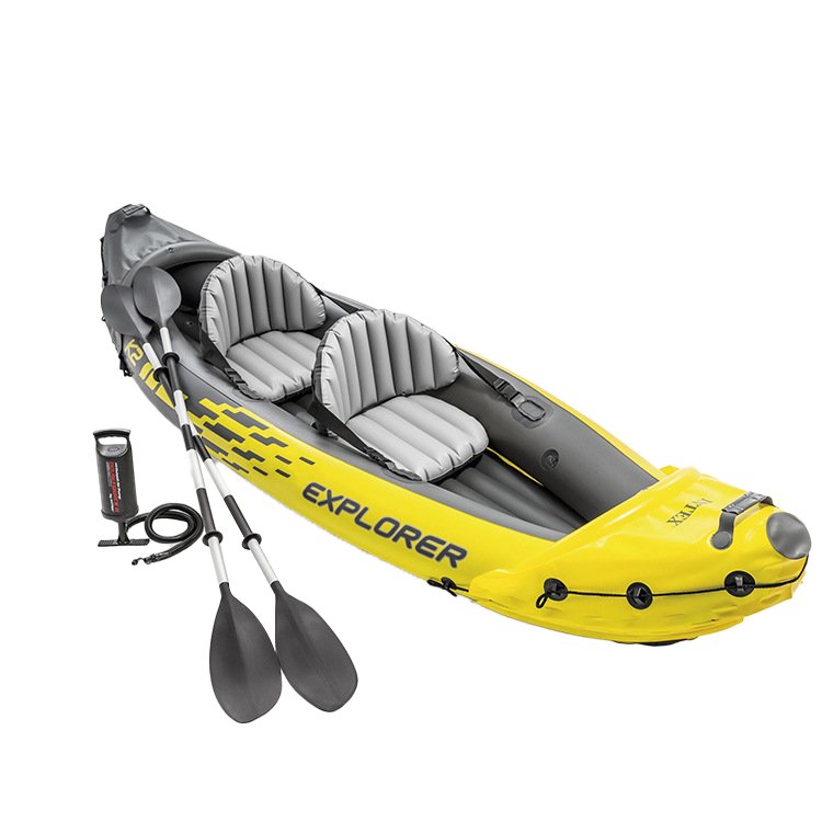 Inflatable boat 2 people sports explorer kayak